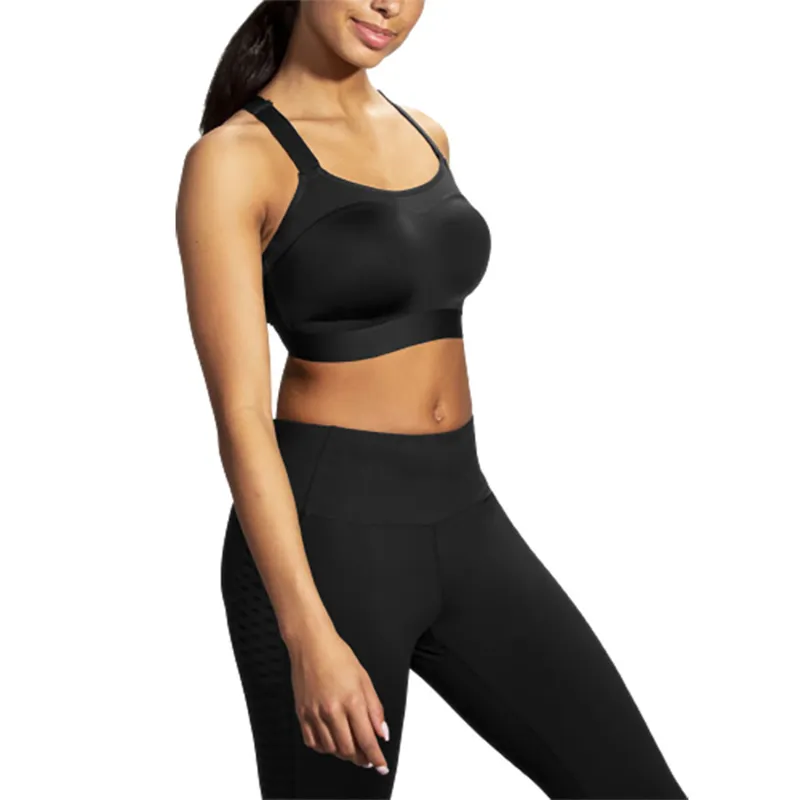 Brooks Women's Dare Zip Run Sports Bra - Black-7